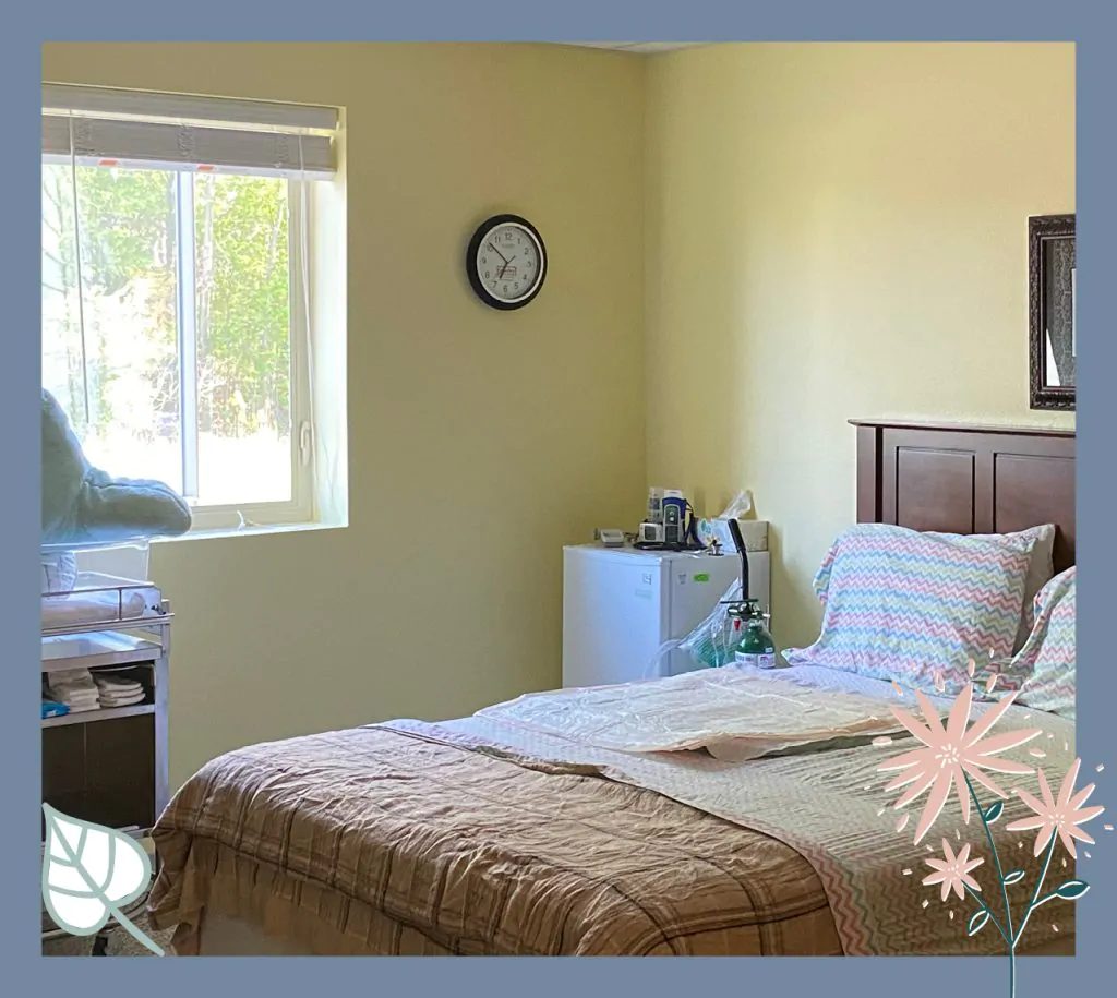 Blessed Beginnings birthing center room